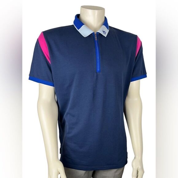 Original Penguin S/S Polo Shirt with Front Zip Closure Excellent Condition Sz XL - Picture 5 of 7